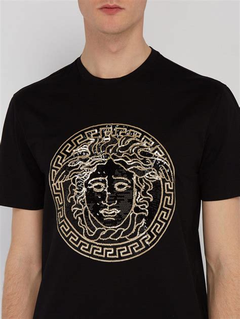 medusa t-shirt versace|Versace Medusa shirt men's uk.